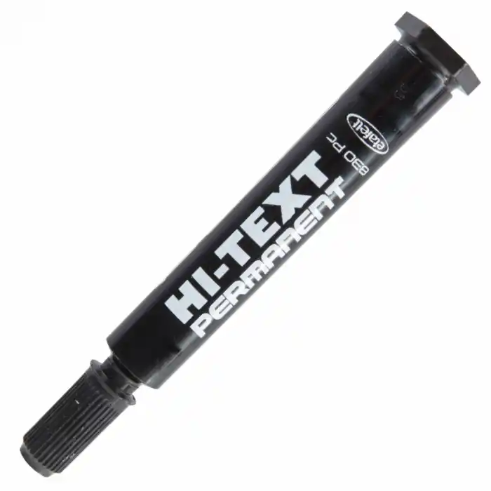HI-TEXT 830 PC SİYAH KESİK UÇ KOLİ KALEMİ