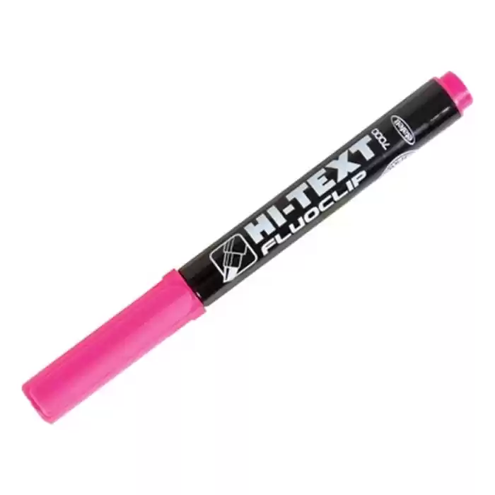 HI-TEXT KALEM TİPİ FOSFORLU KALEM PEMBE 7000P