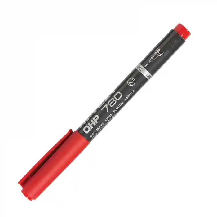 HI-TEXT M KIRMIZI ASETAT KALEMİ 780MK