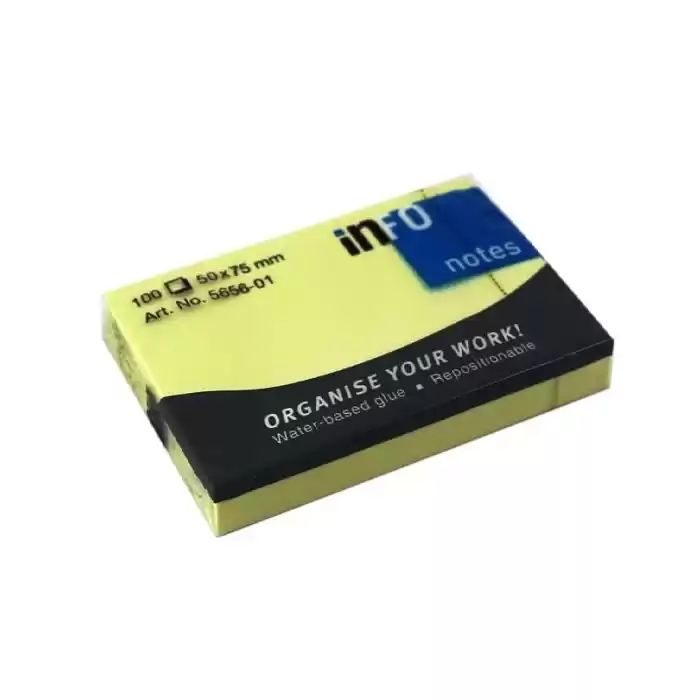 INFO NOTES 50X75 SARI POSTİT 100 YP 565601