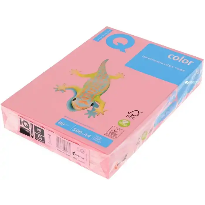IQ A4 AÇIK PEMBE RENKLİ FOTOKOPİ KAĞIDI 80 GR. PI25