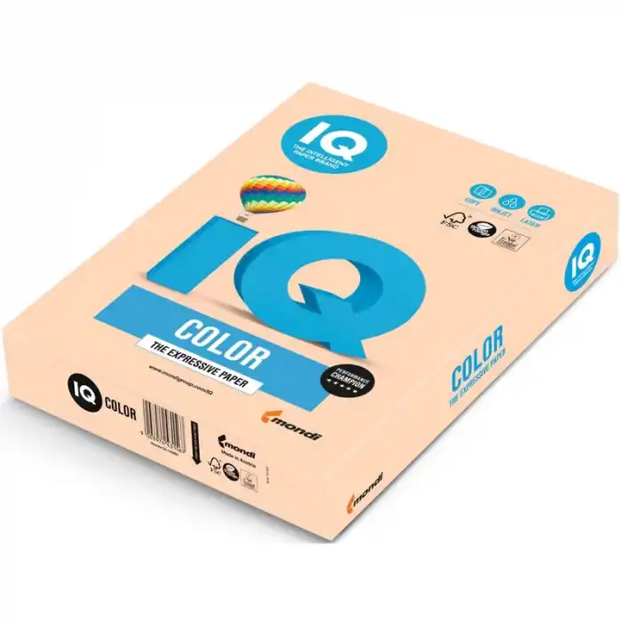 IQ A4 AÇIK SOMON RENKLİ FOTOKOPİ KAĞIDI 80 GR. SA24