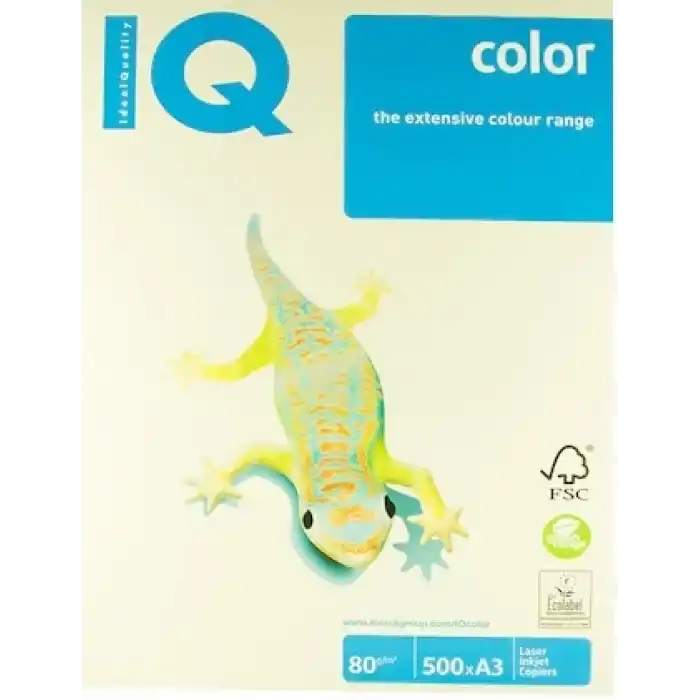 IQ A4 AÇIK VANİLYA RENKLİ FOTOKOPİ KAĞIDI 80 GR. BE66