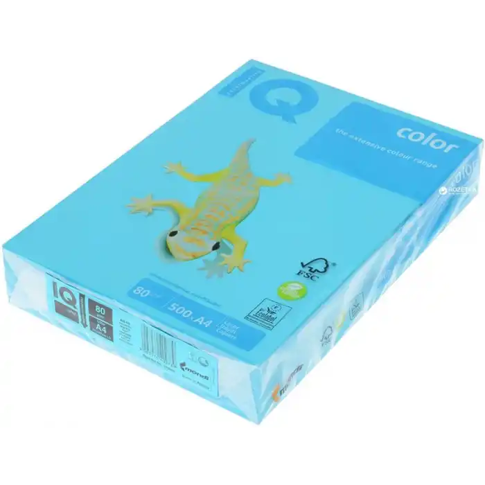 IQ A4 YOĞUN DENİZ MAVİSİ RENKLİ FOTOKOPİ KAĞIDI 80 GR AB48