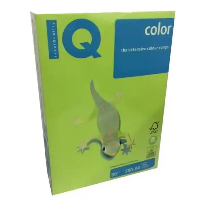 IQ A4 YOĞUN LİMON YEŞİLİ RENKLİ FOTOKOPİ KAĞIDI 80 GR LG46