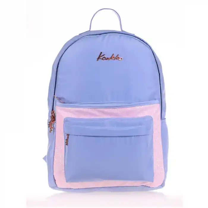 KAUKKO K1538 MAGICAL SIRT ÇANTASI SİMLİ FLORAL MAVİ