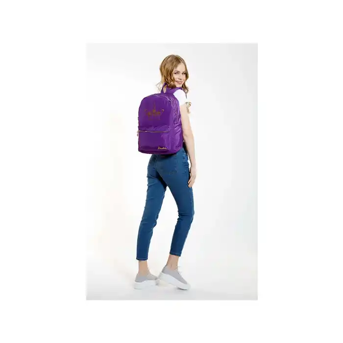 KAUKKO K1549 PRINT SIRT ÇANTASI MOR