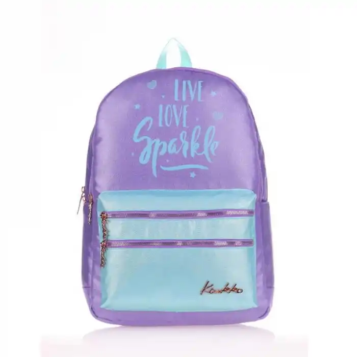 KAUKKO K1571 SPARKLE SIRT ÇANTASI DUBLE KOYU LİLA