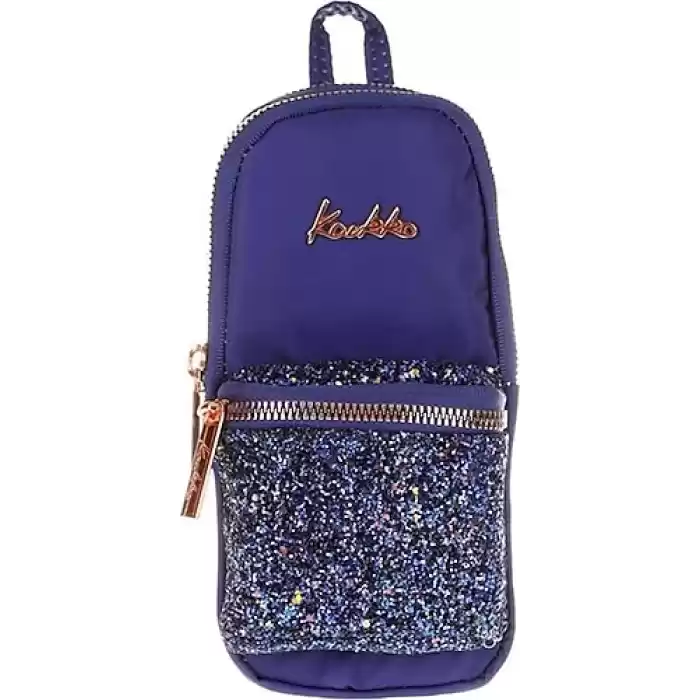 KAUKKO K2469 BRIGHT JUNIOR BAG KALEM ÇANTASI TAŞLI LACİVERT