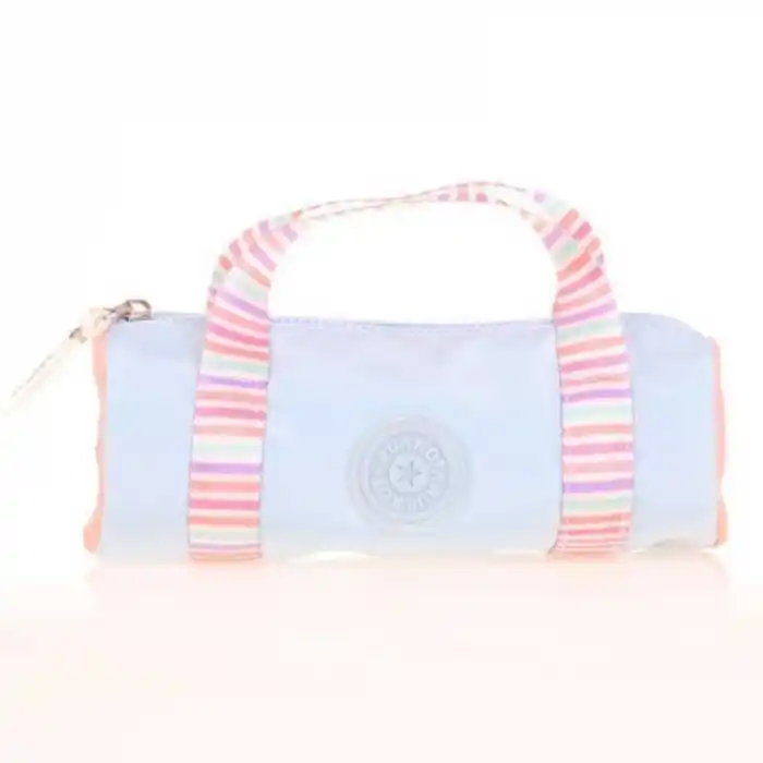 KAUKKO K2598 TRAVEL DOUBLE STRIPE KALEM ÇANTASI BLUE