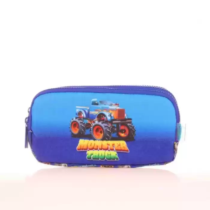KAUKKO L8176 KIDS 3 BÖLMELİ KALEM ÇANTASI CUBE MONSTER