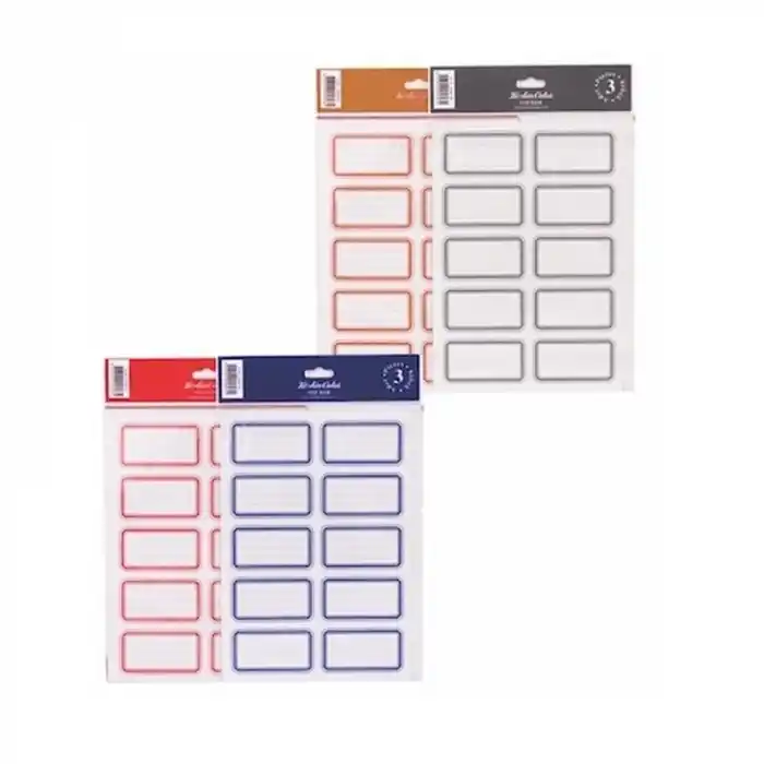 Keskin 3 Lü Tek Renk Okul Etiketi 220890-91/99