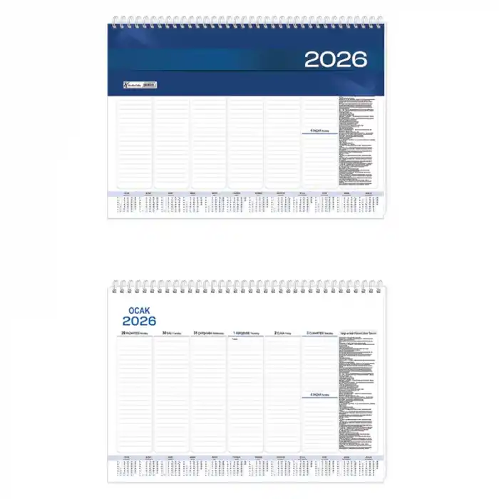 KESKİN AJ-70 SPİRALLİ HAFTALIK MASA SÜMENİ 600146