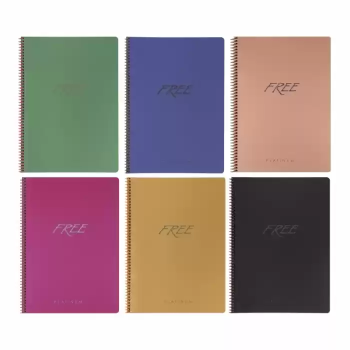 KESKİN FREE PLATINIUM A4 80 YP PP KAPAK KARELİ DEFTER 320322