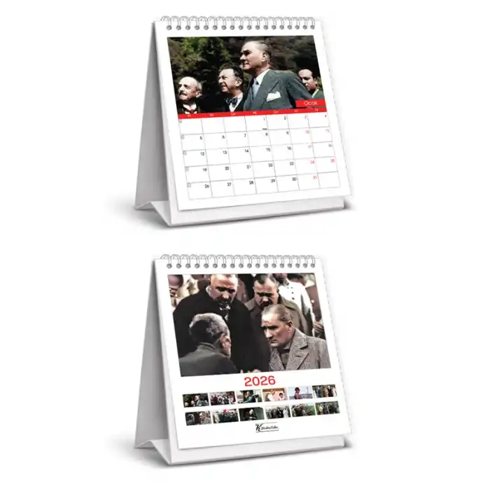 KESKİN KARE MASA TAKVİMİ ATATÜRK 600136-99