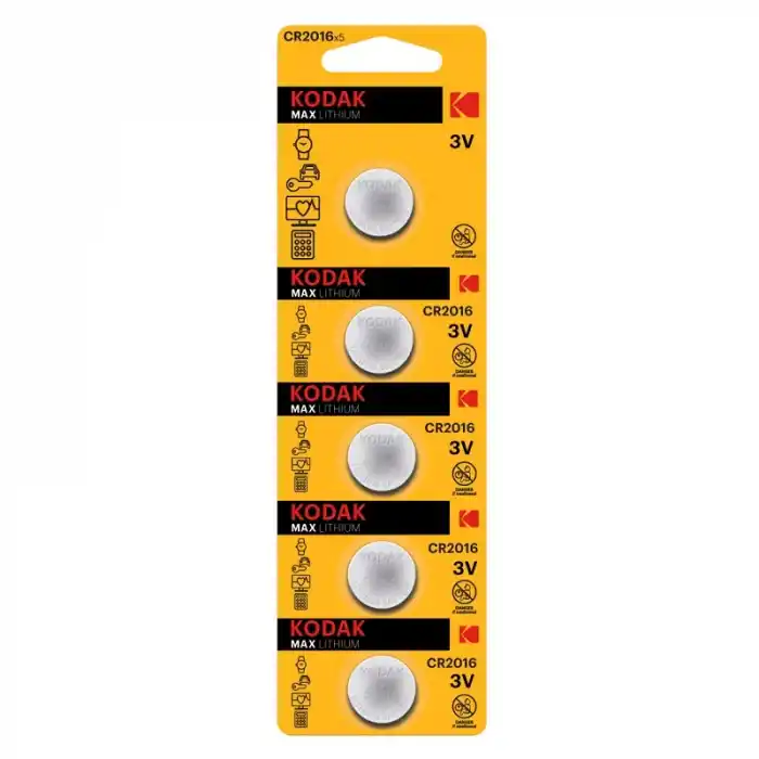 KODAK CR2016 ULTRA LİTYUM PARA PİL 5 Lİ BLİSTER 281387