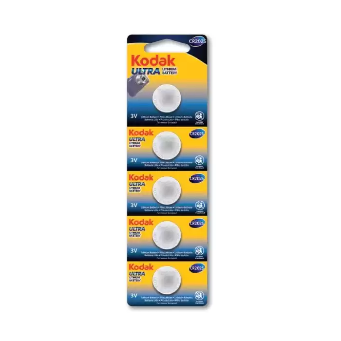 KODAK CR2025 ULTRA LİTYUM PARA PİL 5 Lİ BLİSTER 281388