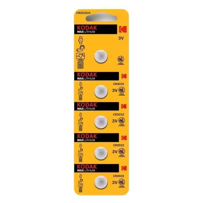 KODAK CR2032 ULTRA LİTYUM PARA PİL 5 Lİ BLİSTER 281389