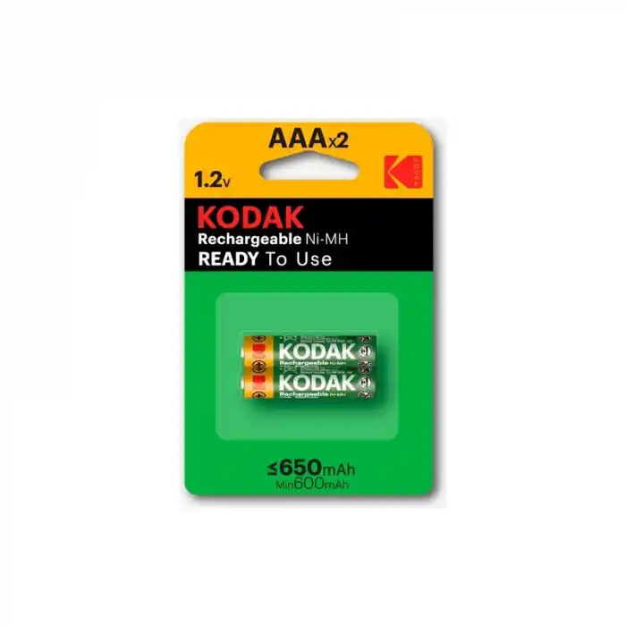 KODAK K3AHR-650 MAH.AAA 2 Lİ ŞARJLI İNCE PİL 281423