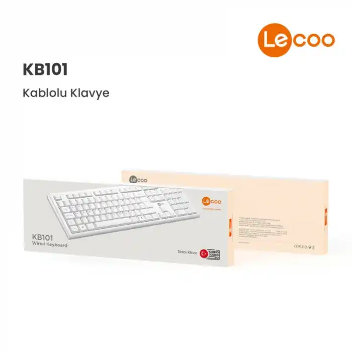 Lecoo Kb101 Beyaz Kablolu Q Klavye