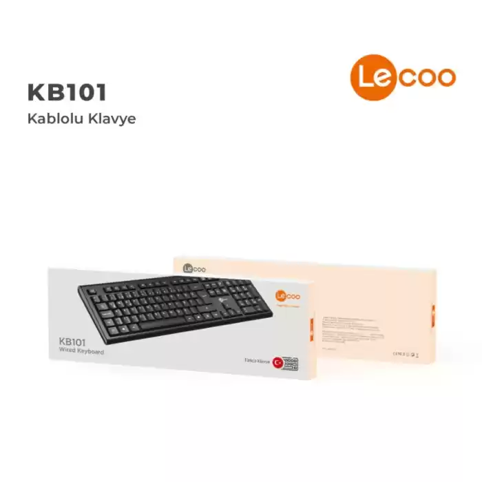 LECOO KB101 SİYAH KABLOLU Q KLAVYE