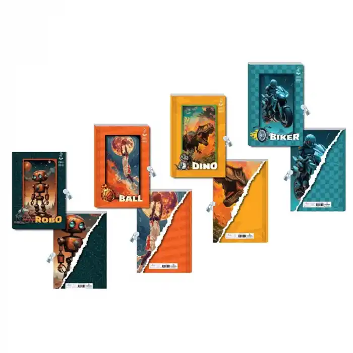 LİLAMOR 14,8X21 112 SYF.ZARF ERKEK GÜNLÜK ZD1421-GN03