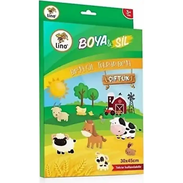 LINO BS-2001 BOYA & SİL AKTİVİTE MATI 30X45 ÇİFTLİK SİLİNEBİLİR