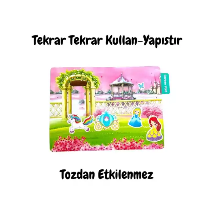 LINO LS-301 TEKRAR TEKRAR KULLANILABİLİR STICKER PRINCESS GARDEN