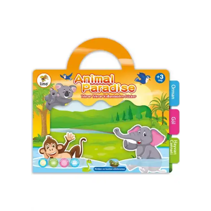 LINO LS-302 TEKRAR TEKRAR KULLANILABİLİR STICKER ANIMAL PARADISE