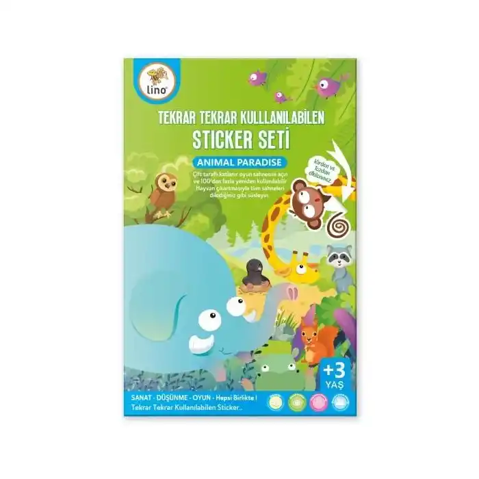 LINO LS-401 TEKRAR TEKRAR KULLANILABİLİR STICKER SETİ ANIMAL
