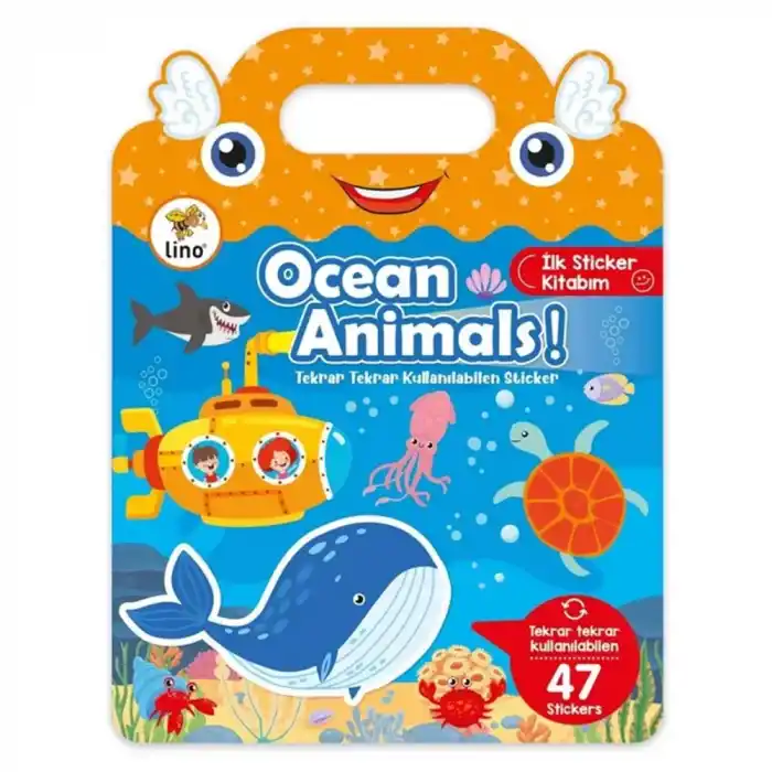 LINO TEKRAR KULLANILABİLİR İLK STİCKER KİTABIM OCEAN ANIMALS LS-502