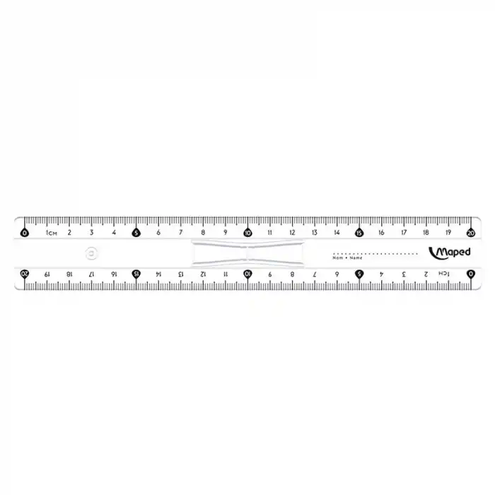 MAPED 146108 20 CM TRIPLE DESİMETRE KRİSTAL CETVEL
