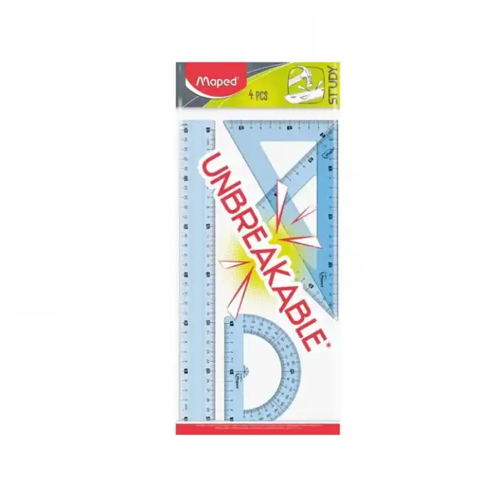 Maped 981701 Study Kırılmaz 4 Lü 30 Cm Çizim Seti