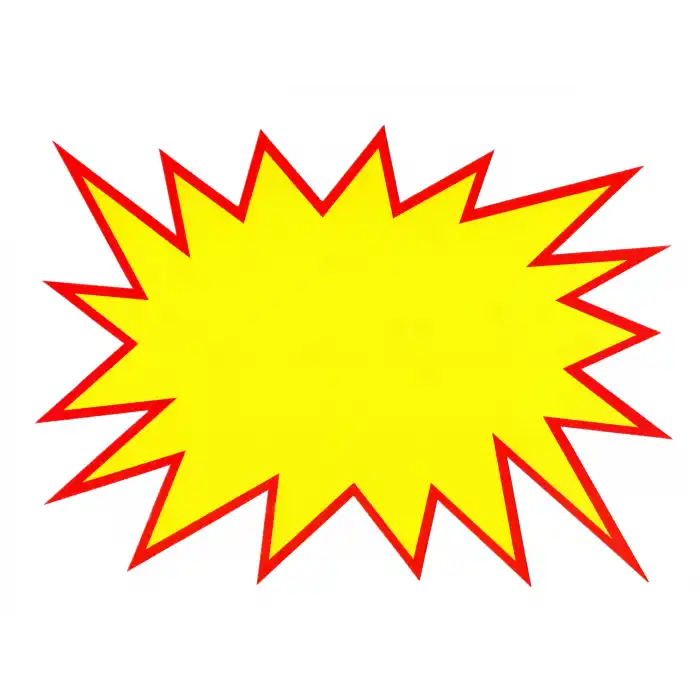 Market Raf Önü Yıldız İndirim Etiketi 24x35 cm. Raf Yıldız Etiketi 100 Adet