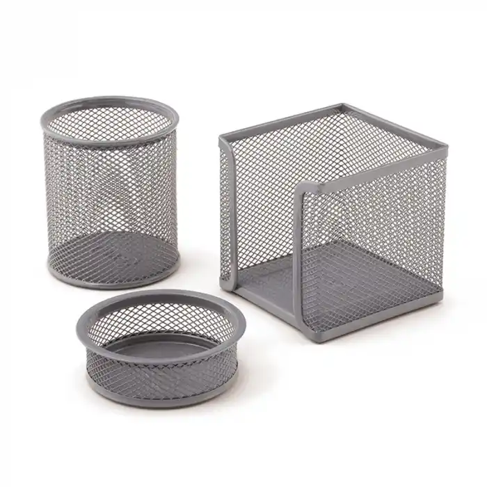 Mas 505 Sılver Metal File 3 Lü Masa Seti
