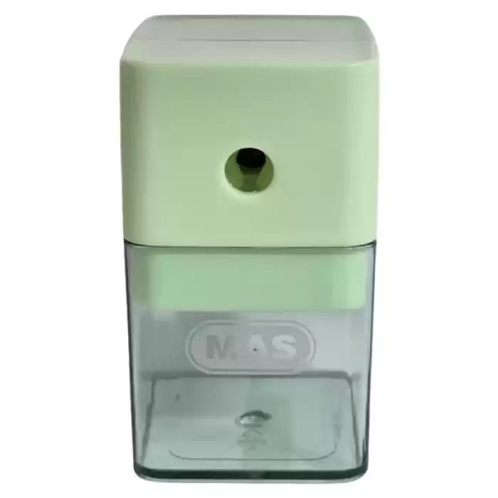 MAS 6734 KOLLU MASA TİPİ PLASTİK KALEMTRAŞ KÜÇÜK MAVİ
