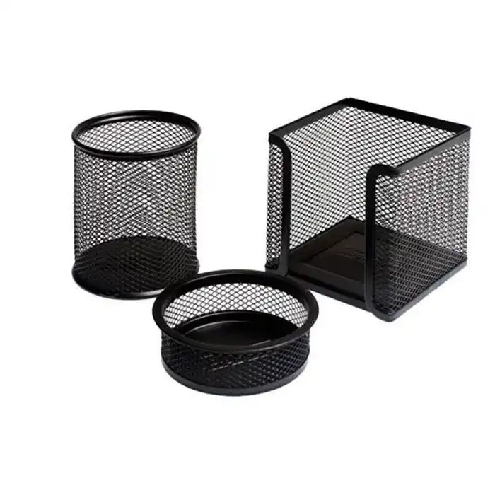 Mas 9305 Bıon Metal File 3 Lü Masa Set Tepsi Siyah