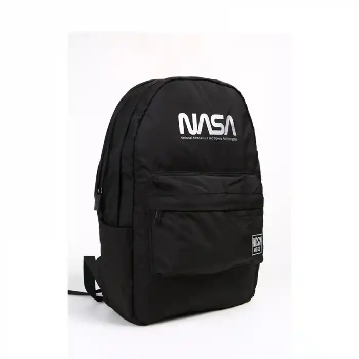 Me 24978 Nasa Fermuar Detaylı Siyah Sırt Çantası