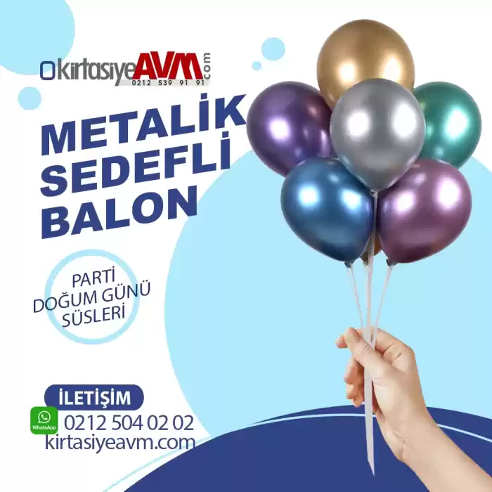 Metalik Balon 5 Renk