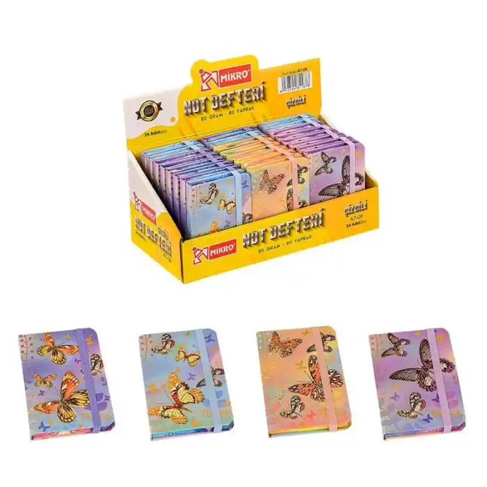 MİKRO A7-09 STANDLI ÇİZGİLİ NOT DEFTERİ