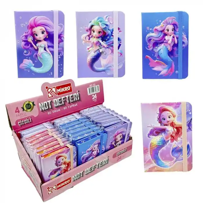 MİKRO A7-12 80 YP MERMAİD NOT DEFTERİ