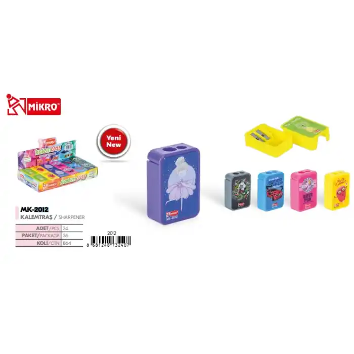 MİKRO MK 2012-24 ÇEKMECELİ KALEMTRAŞ