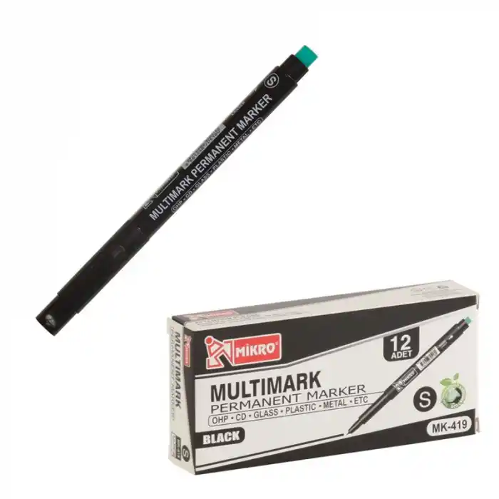 MİKRO MK-419 S SİYAH PERMANENT KALEM
