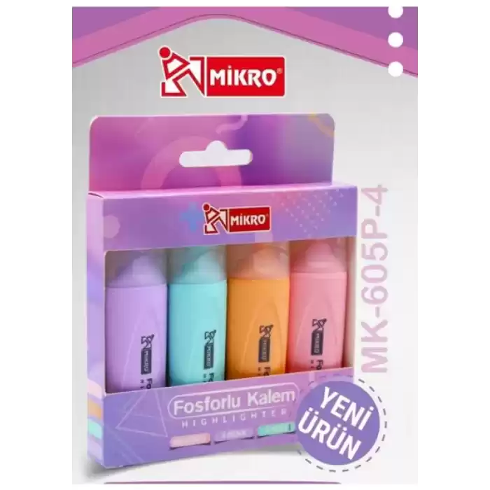 MİKRO MK 604 MİNİ 4 LÜ FOSFORLU KALEM