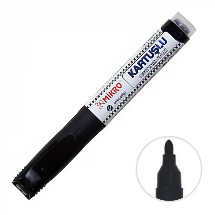 MİKRO MR-6019 KARTUŞLU SİYAH TAHTA KALEMİ
