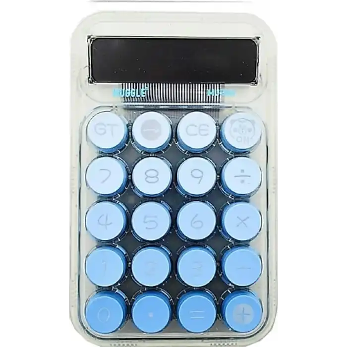 MİKRO MUGGLE MU-544 10 HANELİ HESAP MAKİNASI TRANSPARAN