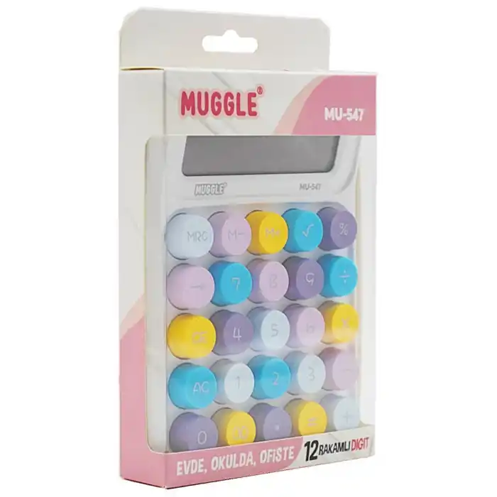 MİKRO MUGGLE MU-547 12 HANELİ HESAP MAKİNASI KÜÇÜK