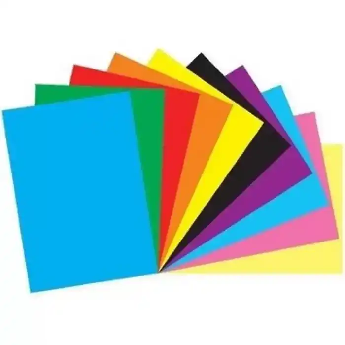 MILEO 50X70  FON KARTONU KARIŞIK 120 GR.100 LÜ 1705 (KAMPANYA)
