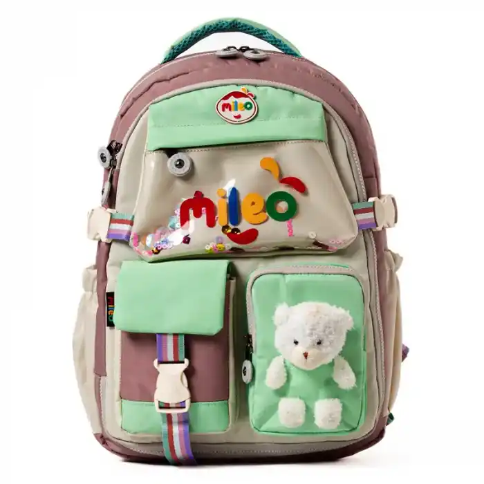 MILEO 2802 TEDDY OKUL ÇANTASI PUDRA