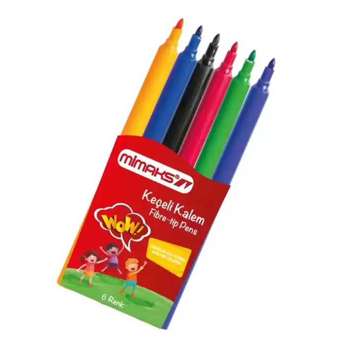 MİMAKS 6 RENK KEÇELİ KALEM FK-8906